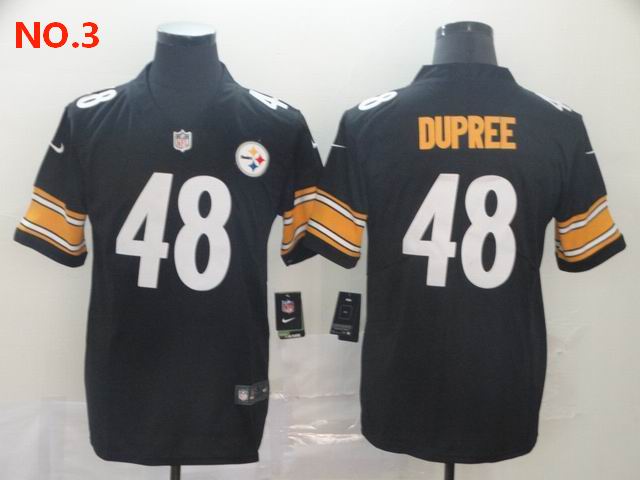 Men's Pittsburgh Steelers #48 Bud Dupree Jersey NO.3;